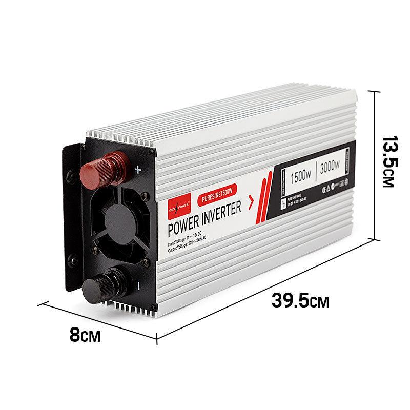 Buy GENPOWER Pure Sine Wave 1500W/3000W 12V/240V Power Inverter Caravan Boat CarPlug discounted | Products On Sale Australia