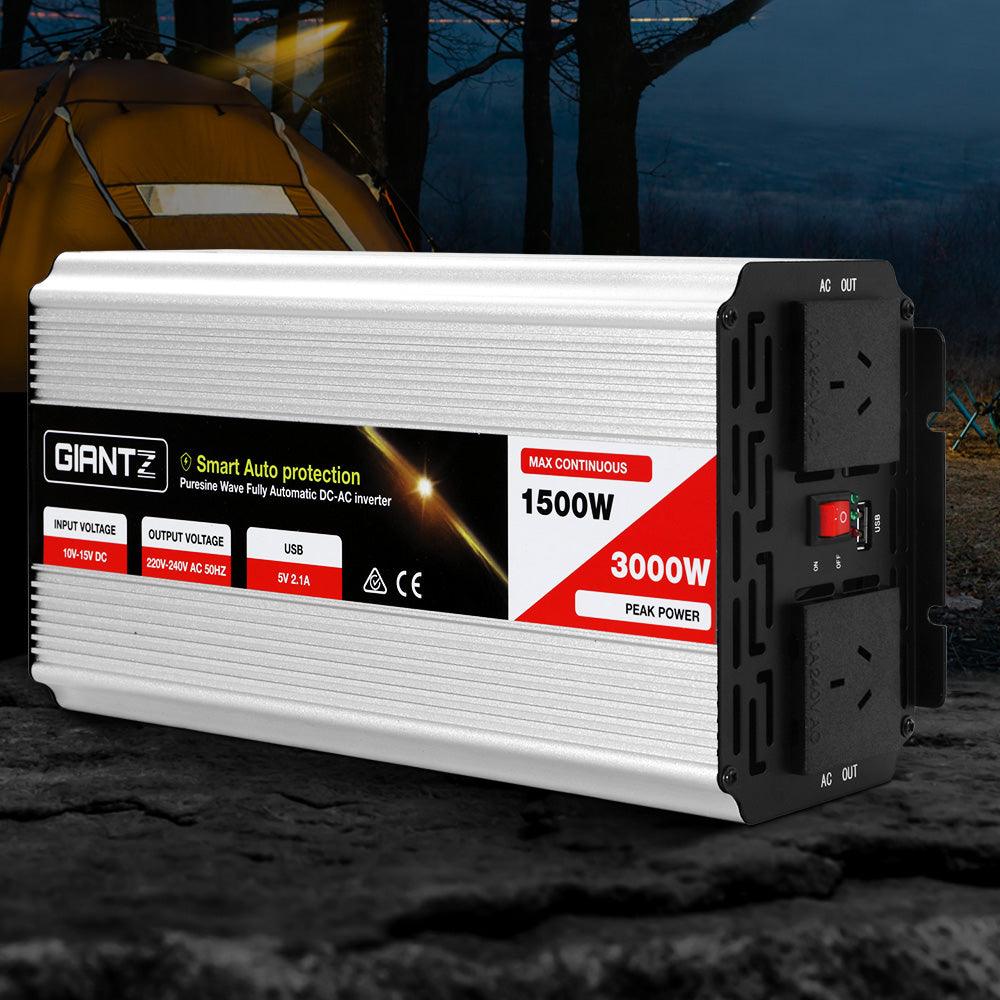 Buy Giantz 1500W Puresine Wave DC-AC Power Inverter discounted | Products On Sale Australia