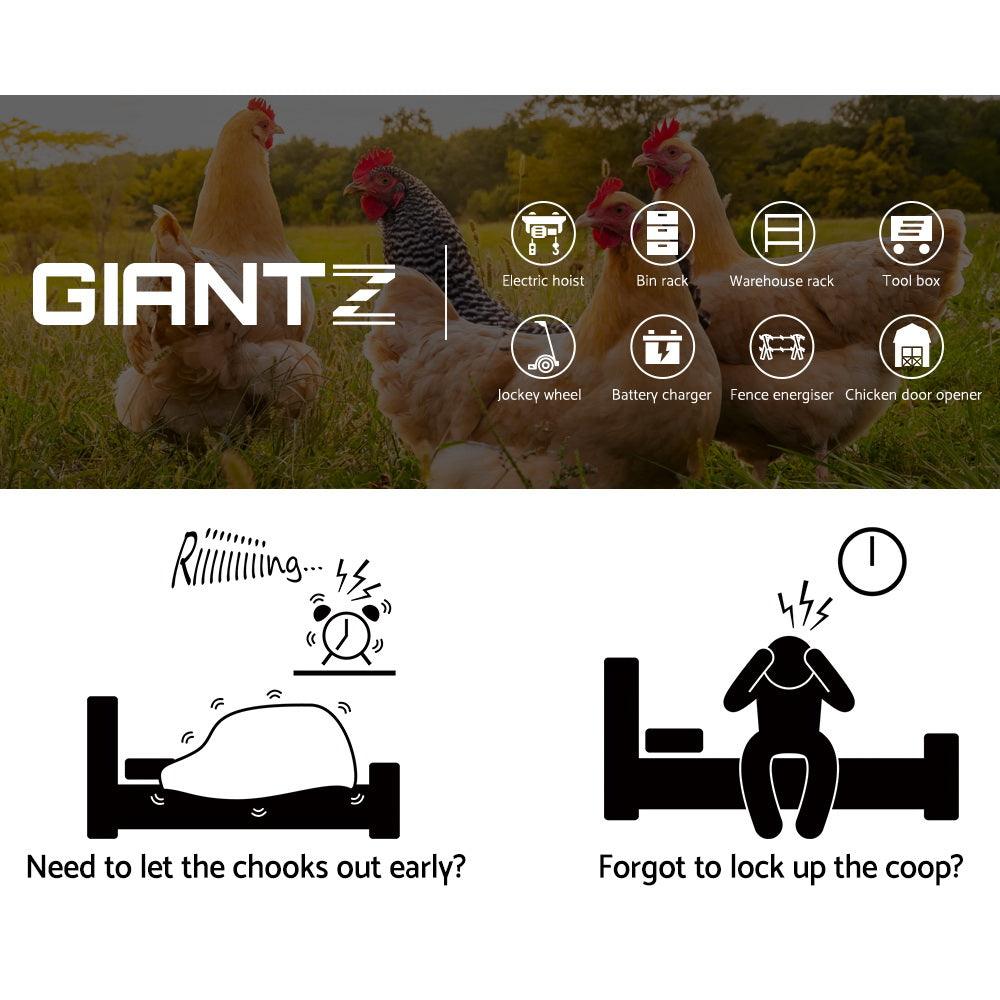 Buy Giantz Automatic Chicken Coop Door Opener discounted | Products On Sale Australia