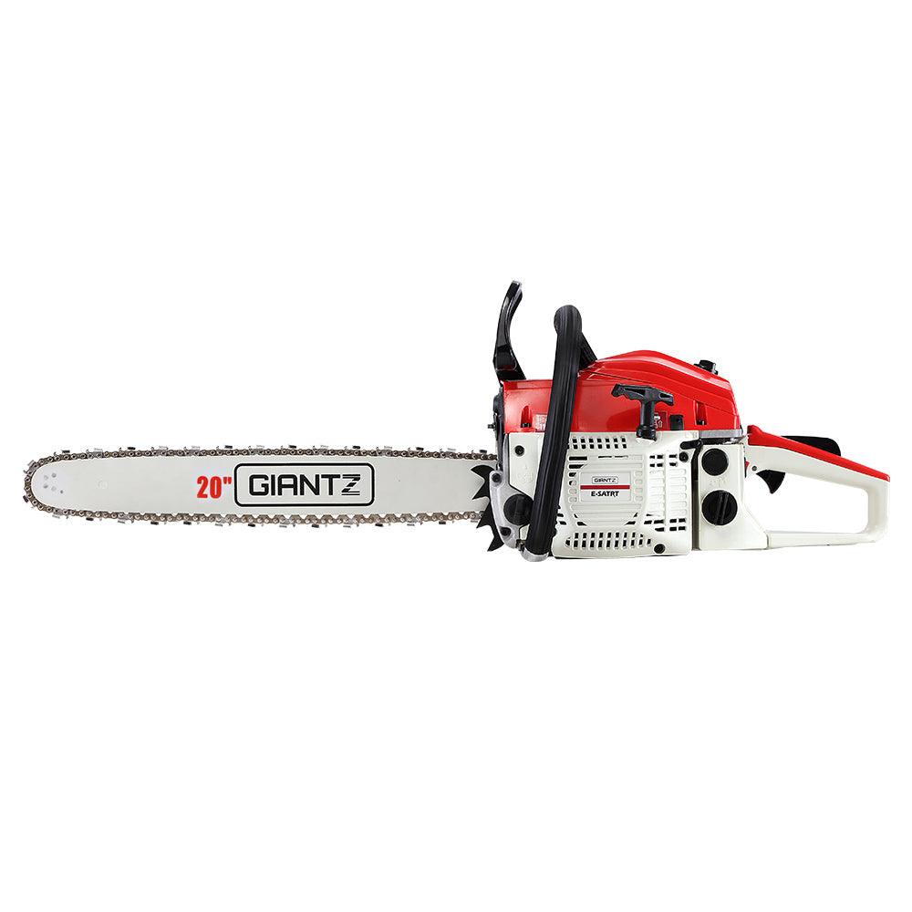 Buy Giantz Chainsaw Petrol 52CC 20" Bar Commercial E-Start Pruning Chain Saw White,Giantz Chainsaw Petrol 52CC 20" Bar Commercial E-Start Pruning Chain Saw White discounted | Products On Sale Australia