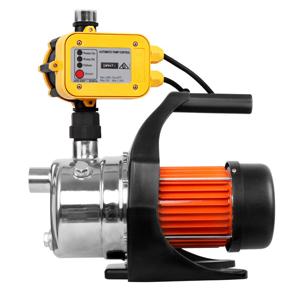 Buy Giantz Garden Water Jet Pump High Pressure 800W Tank Rain Farm Irrigation Yellow discounted | Products On Sale Australia