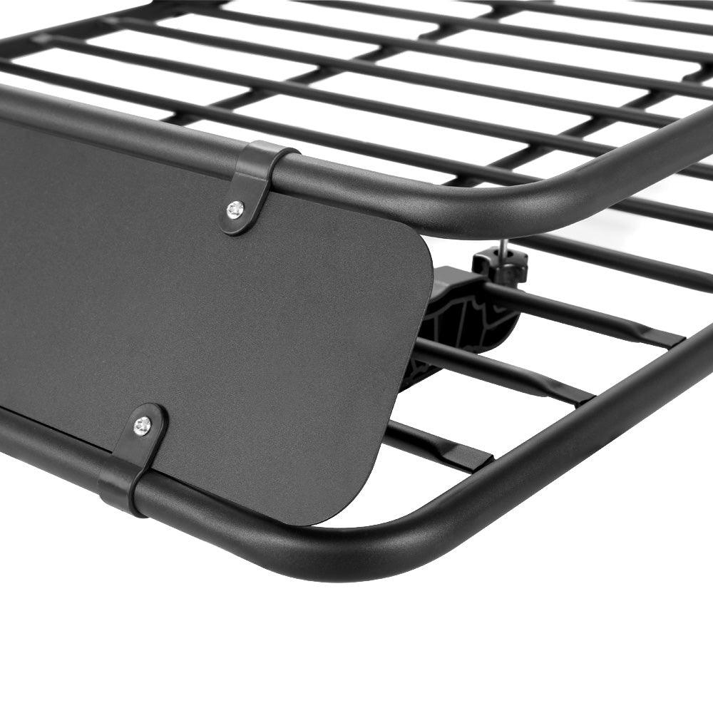 Buy Giantz Universal Car Roof Rack Basket Luggage Vehicle Cargo Carrier 160cm Black discounted | Products On Sale Australia