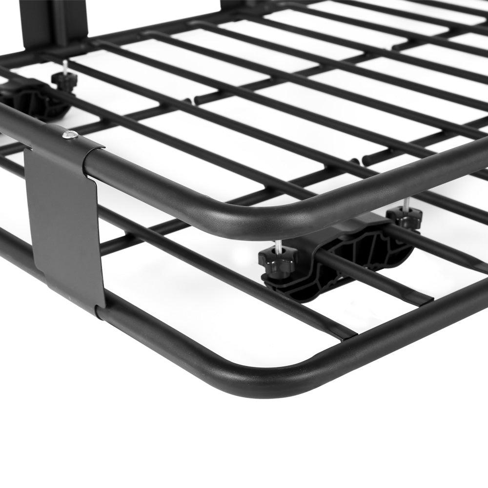 Buy Giantz Universal Car Roof Rack Basket Luggage Vehicle Cargo Carrier 160cm Black discounted | Products On Sale Australia