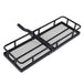 Buy Giantz Universal Car Roof Rack Foldable Hitch Basket Cargo Carrier 152cm Black discounted | Products On Sale Australia