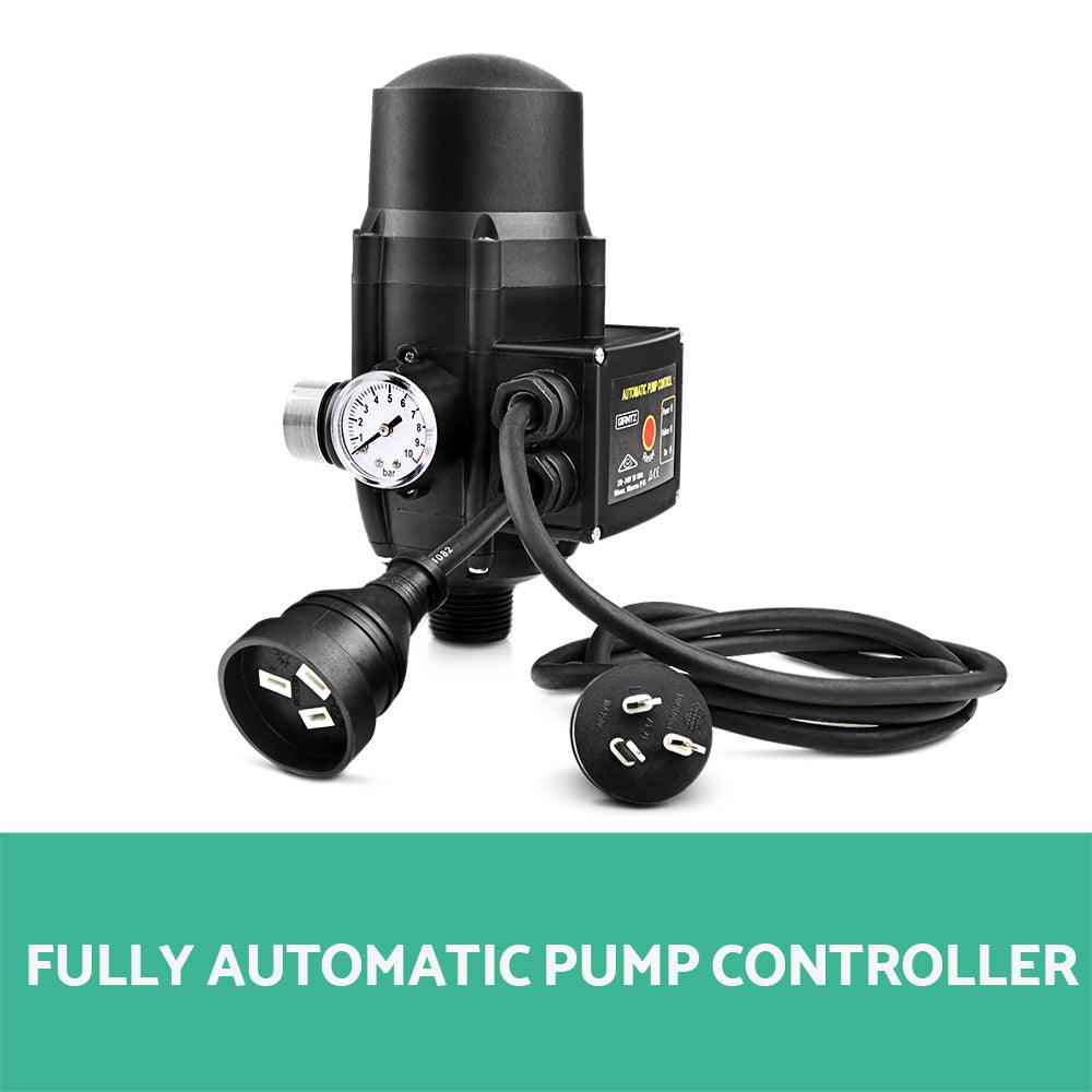 Buy Giantz Water Pressure Pump Controller Auto Switch Control Electric Electronic Black discounted | Products On Sale Australia