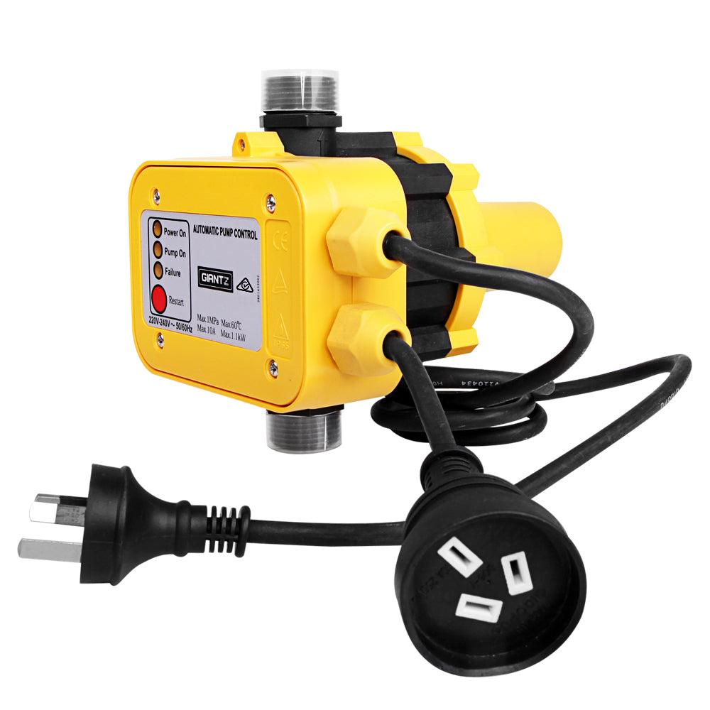 Buy Giantz Water Pressure Pump Controller Auto Switch Control Electric Electronic Yellow discounted | Products On Sale Australia