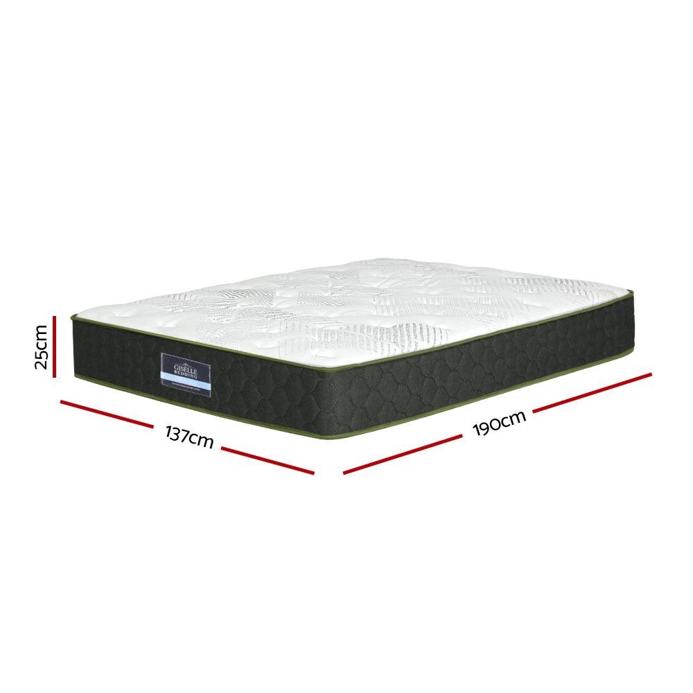 Buy Giselle Bedding 25cm Mattress Green Tea Foam Double discounted | Products On Sale Australia