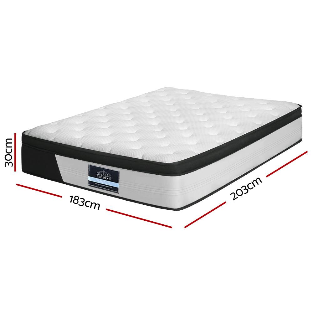 Buy Giselle Bedding 30cm Mattress Euro Top King discounted | Products On Sale Australia