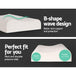 Buy Giselle Bedding Natural Latex Pillow 2-Zone Twin Pack discounted | Products On Sale Australia