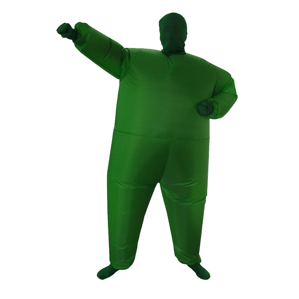 Buy Go Green Inflatable Costume Fancy Dress Suit Fan Operated discounted | Products On Sale Australia