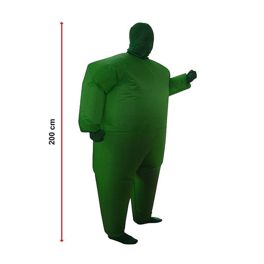 Buy Go Green Inflatable Costume Fancy Dress Suit Fan Operated discounted | Products On Sale Australia