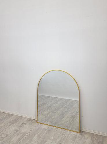 Buy Gold Metal Arch Mirror - Small 80cm x 100cm discounted | Products On Sale Australia