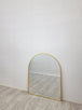 Buy Gold Metal Arch Mirror - Small 80cm x 100cm discounted | Products On Sale Australia