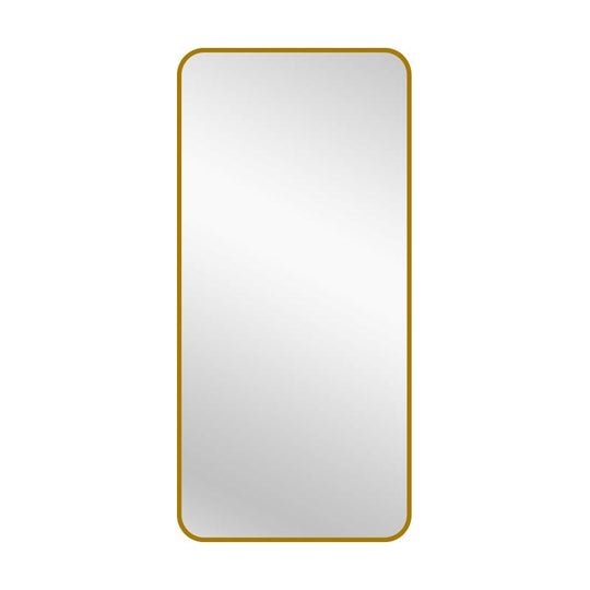 Buy Gold Metal Rectangle Mirror - Medium 80cm x 170cm discounted | Products On Sale Australia