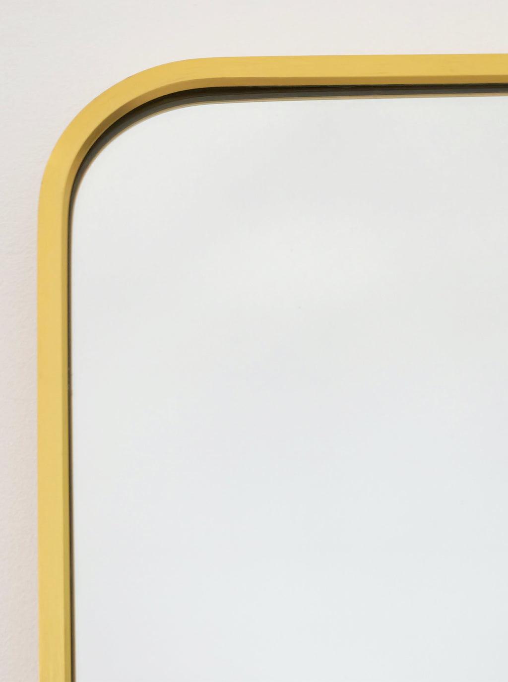 Buy Gold Metal Rectangle Mirror - Medium 80cm x 170cm discounted | Products On Sale Australia