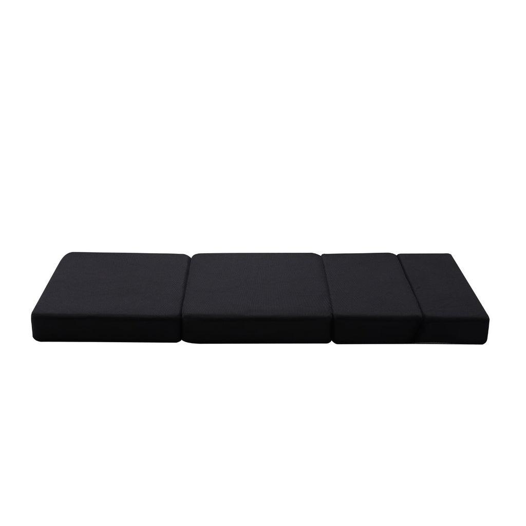 Buy GOMINIMO 4 Fold Folding Mattress Black Air Mesh discounted | Products On Sale Australia