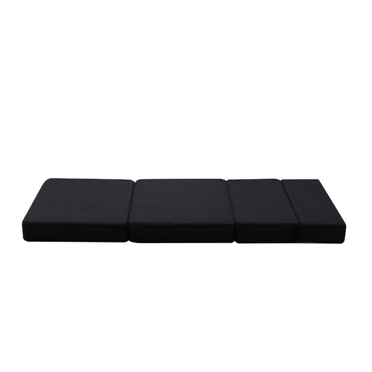 Buy GOMINIMO 4 Fold Folding Mattress Black Air Mesh discounted | Products On Sale Australia