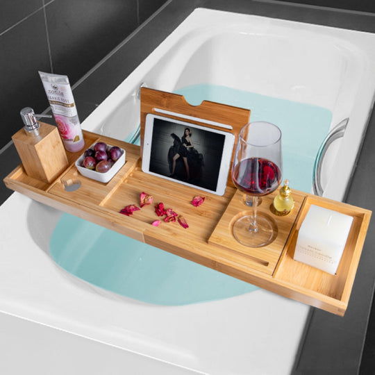 Buy GOMINIMO Expandable Bamboo Bathup Caddy Trays GO-BBC-100-HYB discounted | Products On Sale Australia