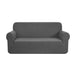 Buy GOMINIMO Polyester Jacquard Sofa Cover 2 Seater (Grey) discounted | Products On Sale Australia