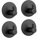 Buy Gominimo Round Stainless Steel Wall Hook 4pcs (Black) discounted | Products On Sale Australia