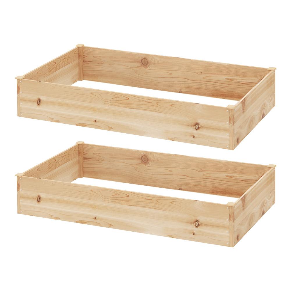 Buy Greenfingers Garden Bed 150x90x30cm Wooden Planter Box Raised Container Growing discounted | Products On Sale Australia