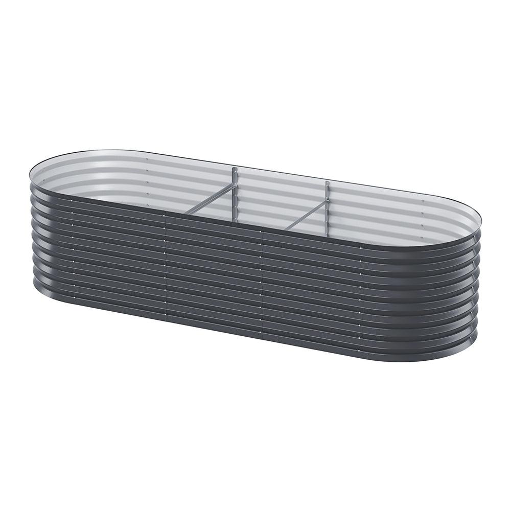 Buy Greenfingers Garden Bed 240X80X56cm Oval Planter Box discounted | Products On Sale Australia