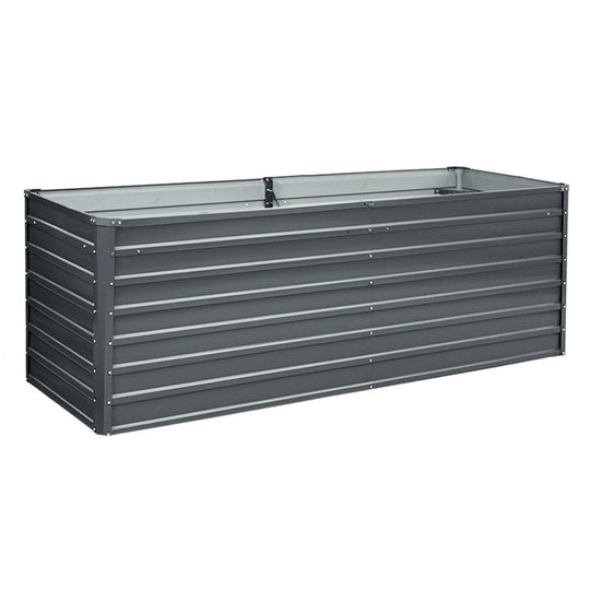 Buy Greenfingers Garden Bed 240x80x77cm Planter Box Raised Container Galvanised Herb discounted | Products On Sale Australia