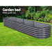 Buy Greenfingers Garden Bed 320X80X42cm Oval Planter Box Raised Container Galvanised discounted | Products On Sale Australia