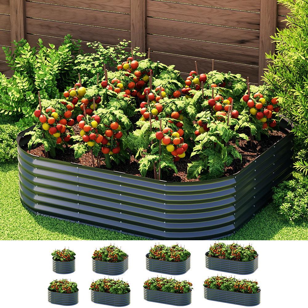 Buy Greenfingers Garden Bed 9 In 1 Modular Planter Box Raised Container Galvanised discounted | Products On Sale Australia