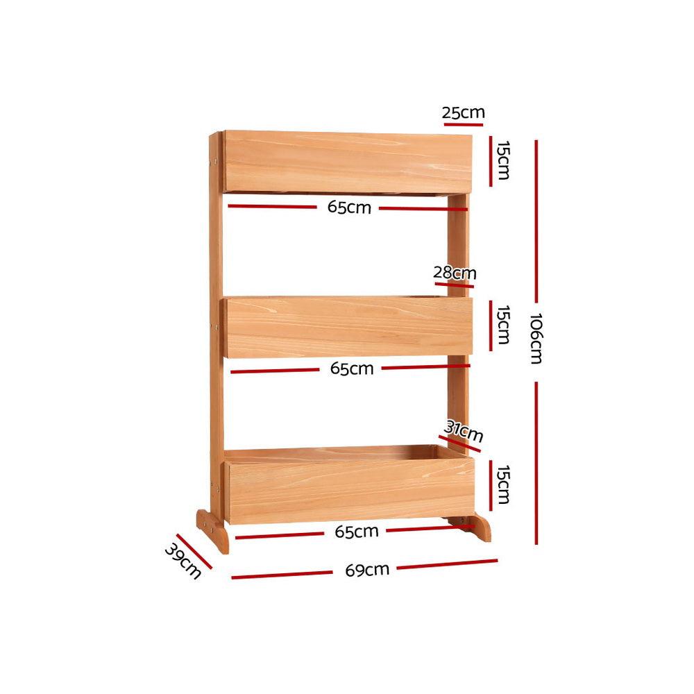 Buy Greenfingers Garden Bed Elevated 69x39x106cm Wooden Planter Box Container Herb discounted | Products On Sale Australia