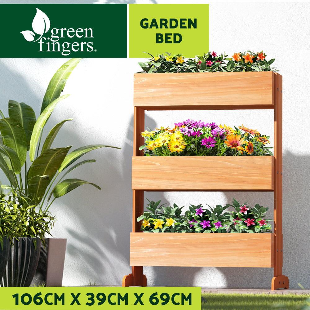 Buy Greenfingers Garden Bed Elevated 69x39x106cm Wooden Planter Box Container Herb discounted | Products On Sale Australia