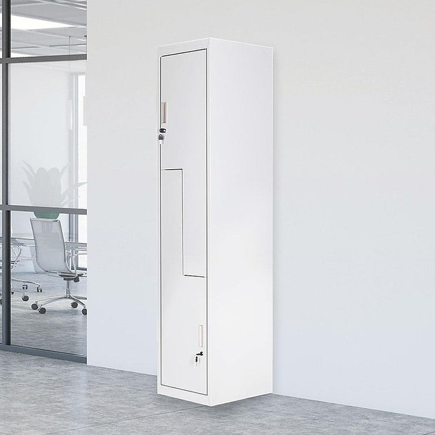 Grey Two-Door L-shaped Office Gym Shed Storage Lockers Products On Sale Australia | Furniture > Office Category