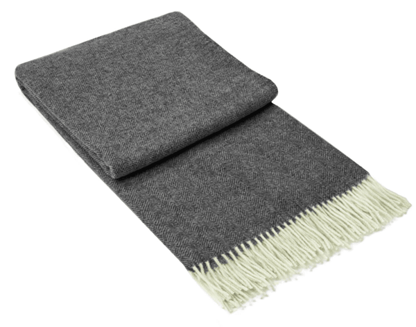 Buy Hampton Throw - Merino Wool Blend - Dark Grey discounted | Products On Sale Australia