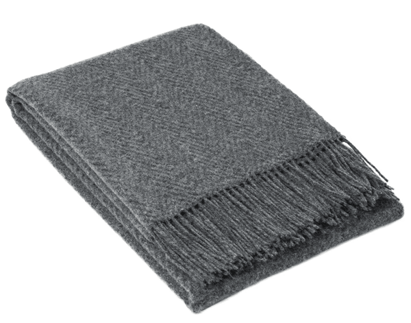 Buy Hampton Throw - Merino Wool Blend - Slate discounted | Products On Sale Australia