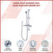 Buy Hand Held Shower Rail Soap Dish Bathroom Set discounted | Products On Sale Australia