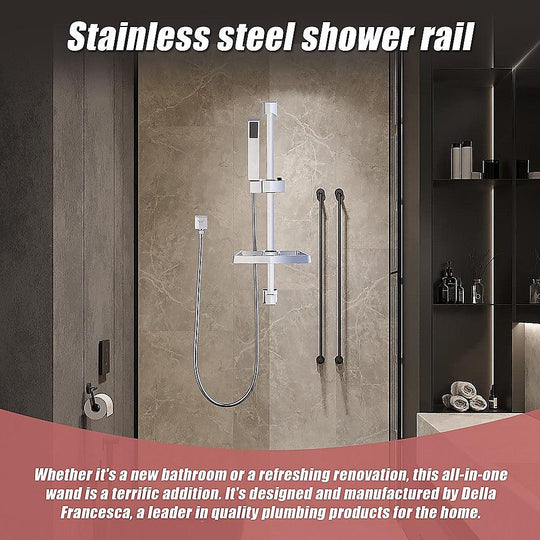 Buy Hand Held Shower Rail Soap Dish Bathroom Set discounted | Products On Sale Australia