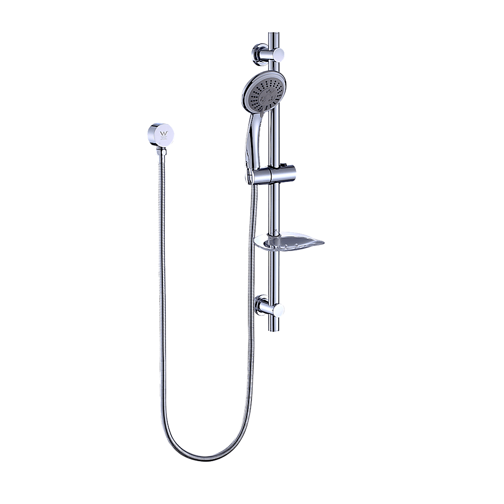 Buy Hand Held Shower Rail Soap Dish Bathroom Set discounted | Products On Sale Australia