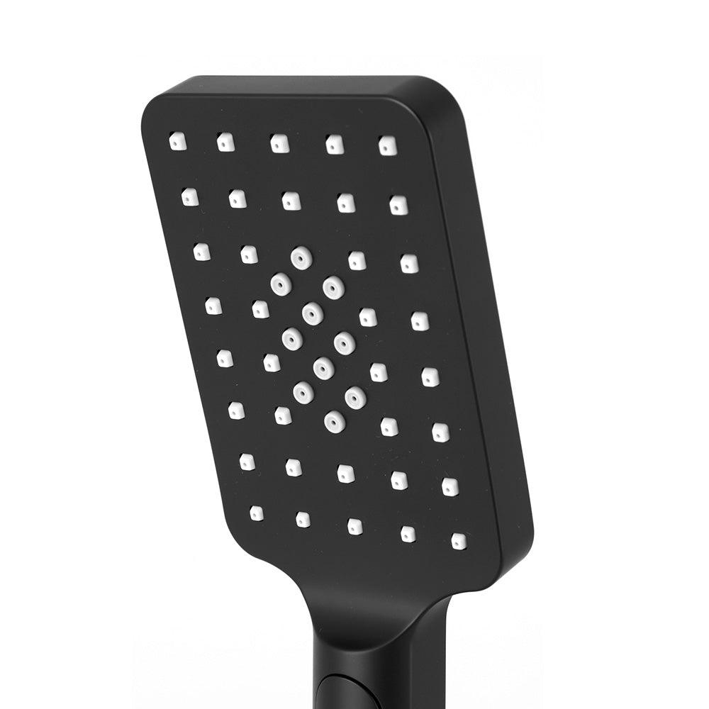 Buy Handheld Shower Head 3.1'' High Pressure 3 Spray Modes Square Black discounted | Products On Sale Australia