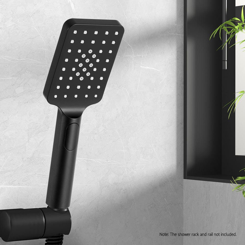 Buy Handheld Shower Head 3.1'' High Pressure 3 Spray Modes Square Black discounted | Products On Sale Australia