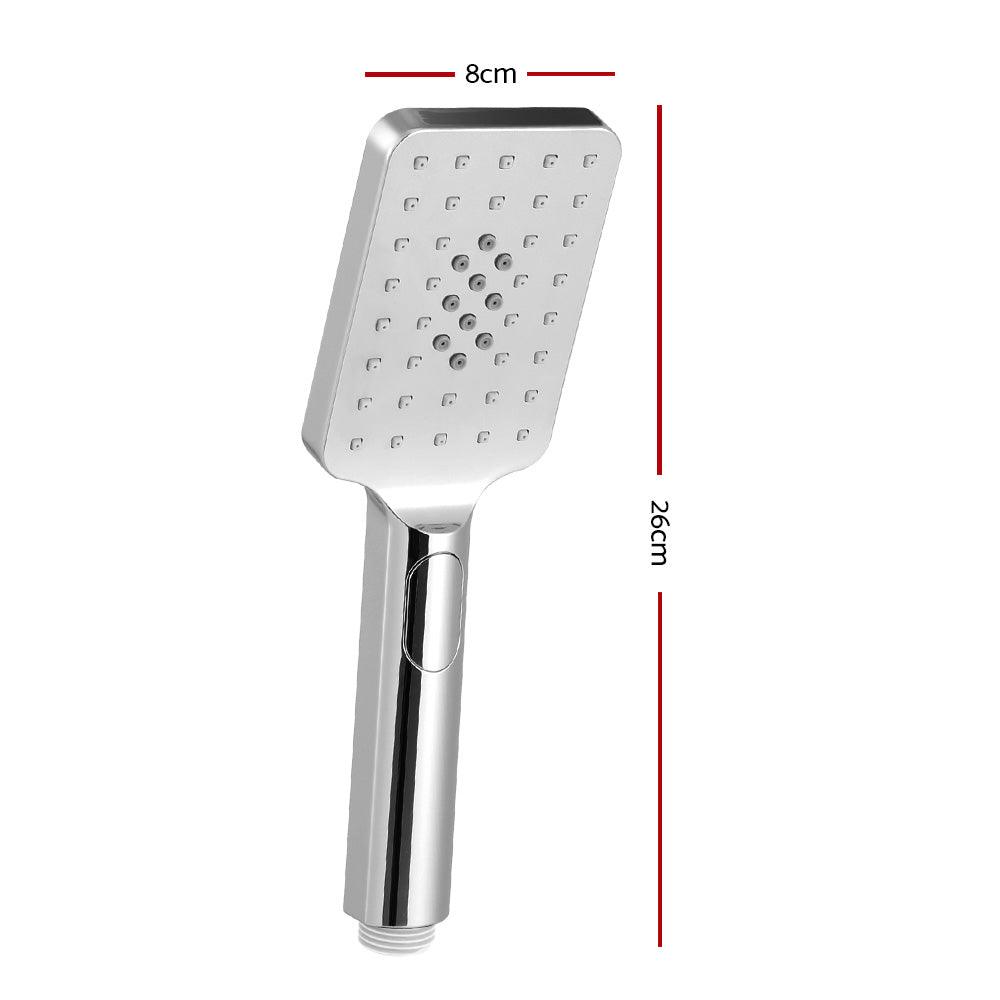 Buy Handheld Shower Head 3.1'' High Pressure 3 Spray Modes Square Chrome discounted | Products On Sale Australia