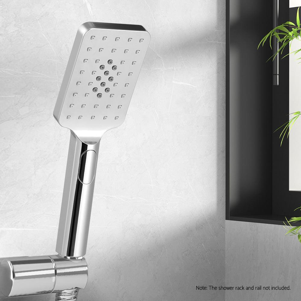 Buy Handheld Shower Head 3.1'' High Pressure 3 Spray Modes Square Chrome discounted | Products On Sale Australia