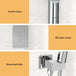 Buy Handheld Shower Head Holder 3.1'' High Pressure Silver discounted | Products On Sale Australia