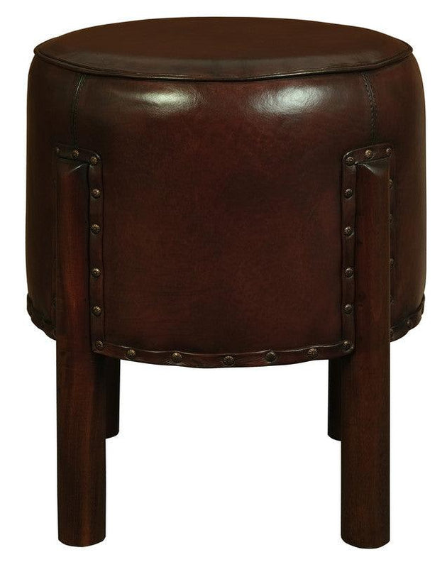 Heritage Genuine Goat Leather Ottoman/Footstool Products On Sale Australia | Furniture > Living Room Category