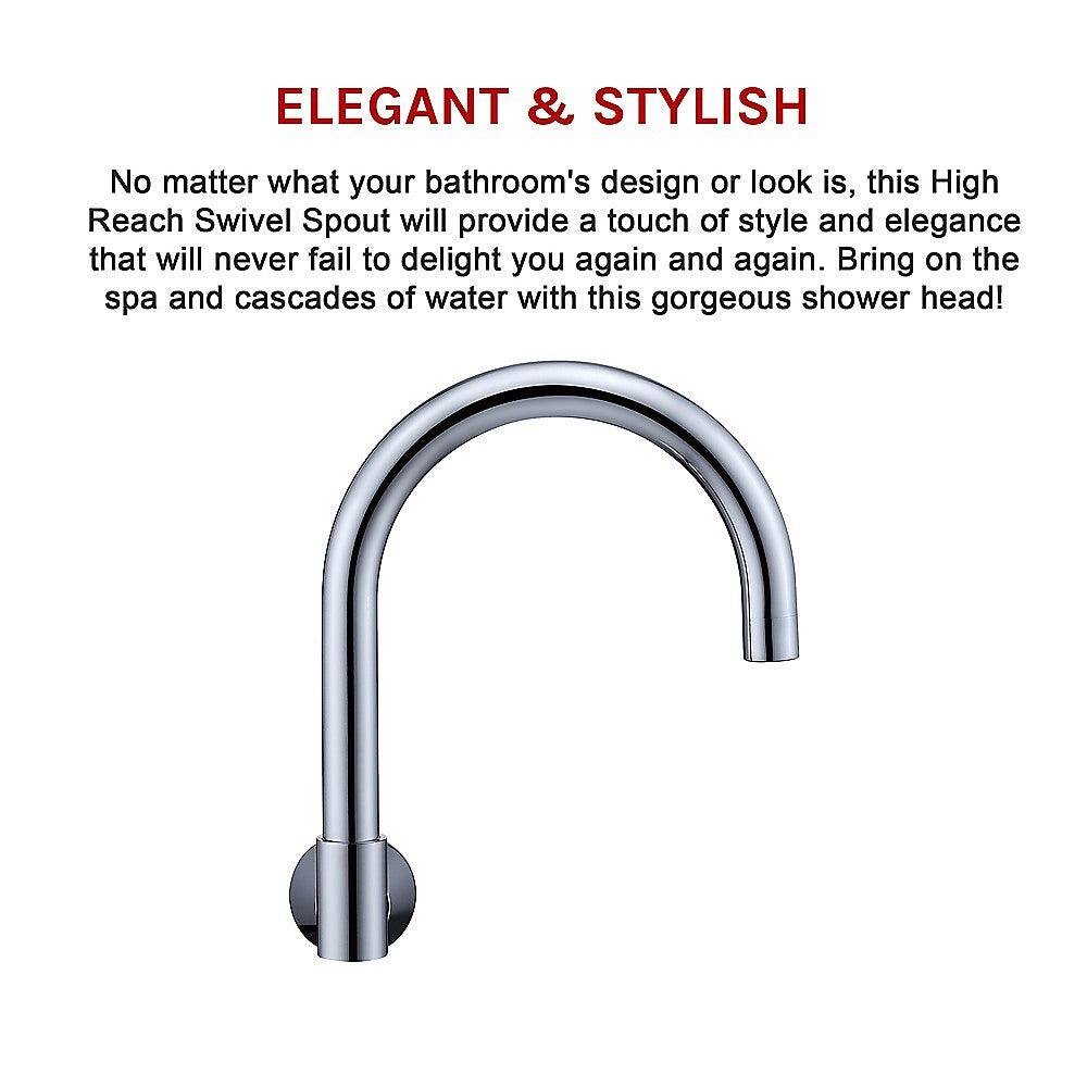 Buy High Reach Swivel Wall Kitchen Laundry Bath Basin Spout discounted | Products On Sale Australia