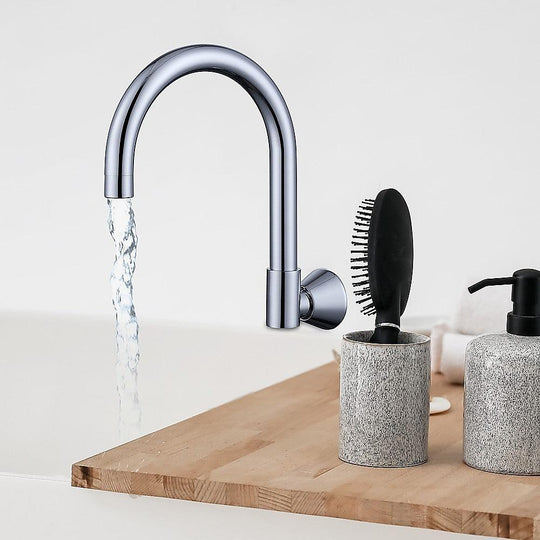 Buy High Reach Swivel Wall Kitchen Laundry Bath Basin Spout discounted | Products On Sale Australia