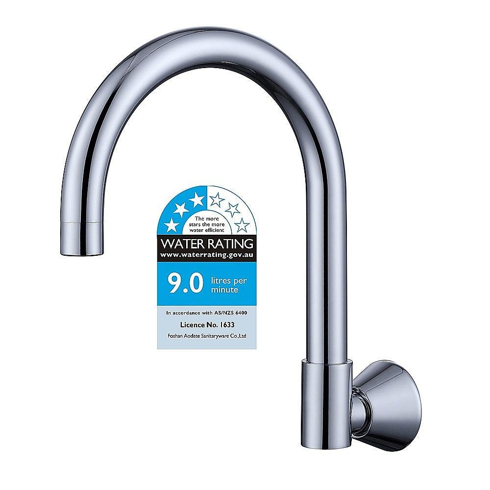 Buy High Reach Swivel Wall Kitchen Laundry Bath Basin Spout discounted | Products On Sale Australia