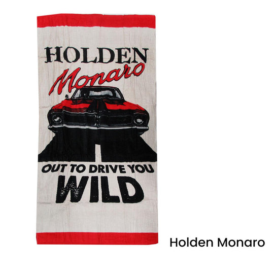 Buy Holden Monaro Cars Printed 100% Cotton Beach Towel 75 x 150 cm discounted | Products On Sale Australia