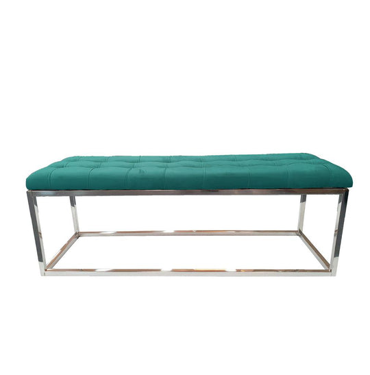 Buy Holly Silver / Green Ottoman discounted | Products On Sale Australia