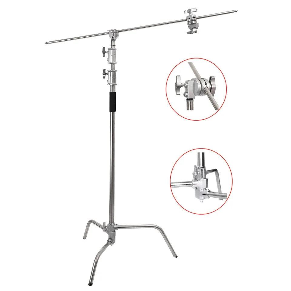 Buy HRIDZ 10.8ft/330cm Heavy Duty Studio C Stand Century Stand Boom Arm Grip Heads Kit discounted | Products On Sale Australia