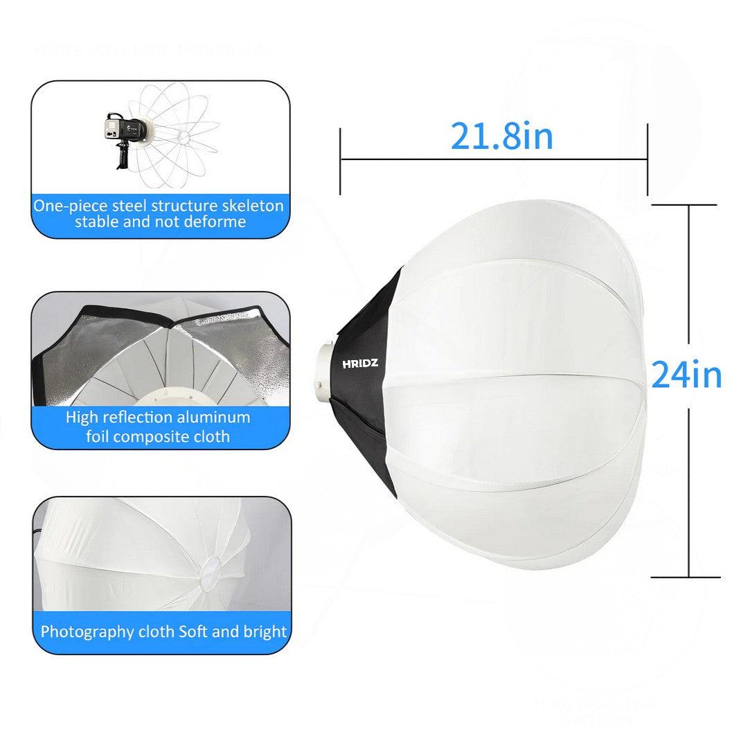 Buy Hridz GLS65 65cm Globe Lantern Softbox Bowens mount For Video Studio Photography discounted | Products On Sale Australia